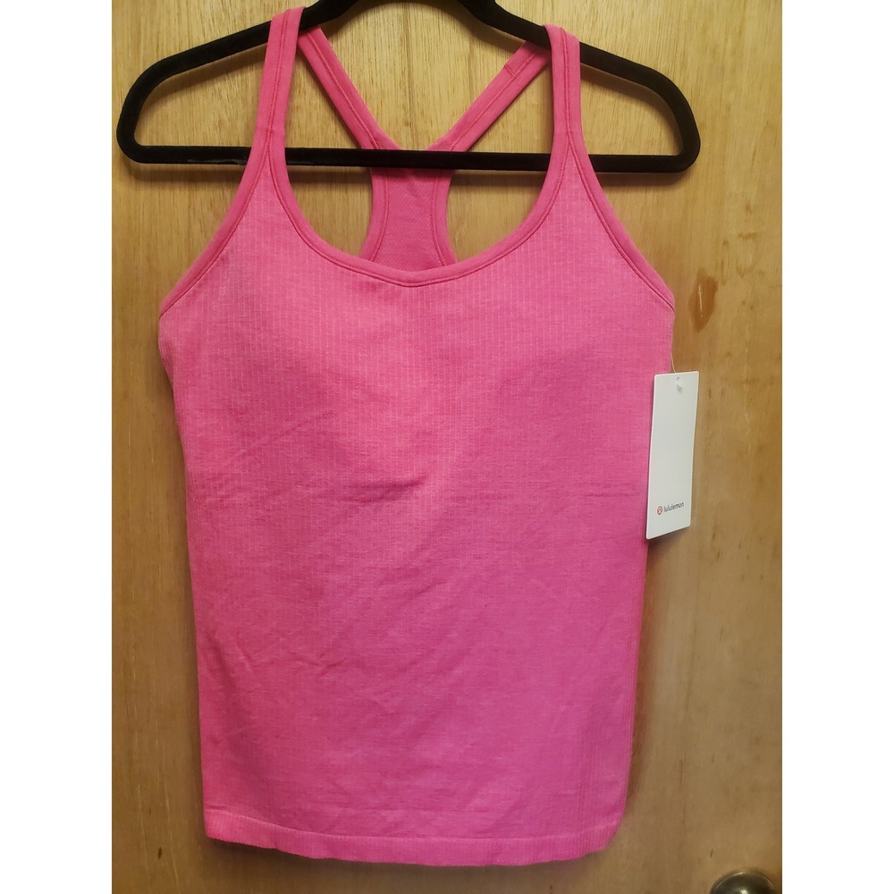 NWT Lululemon Ebb to Street Tank Top - Pink, Size 12